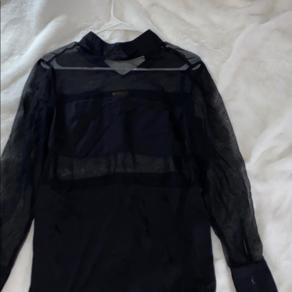 H&M black sheer top